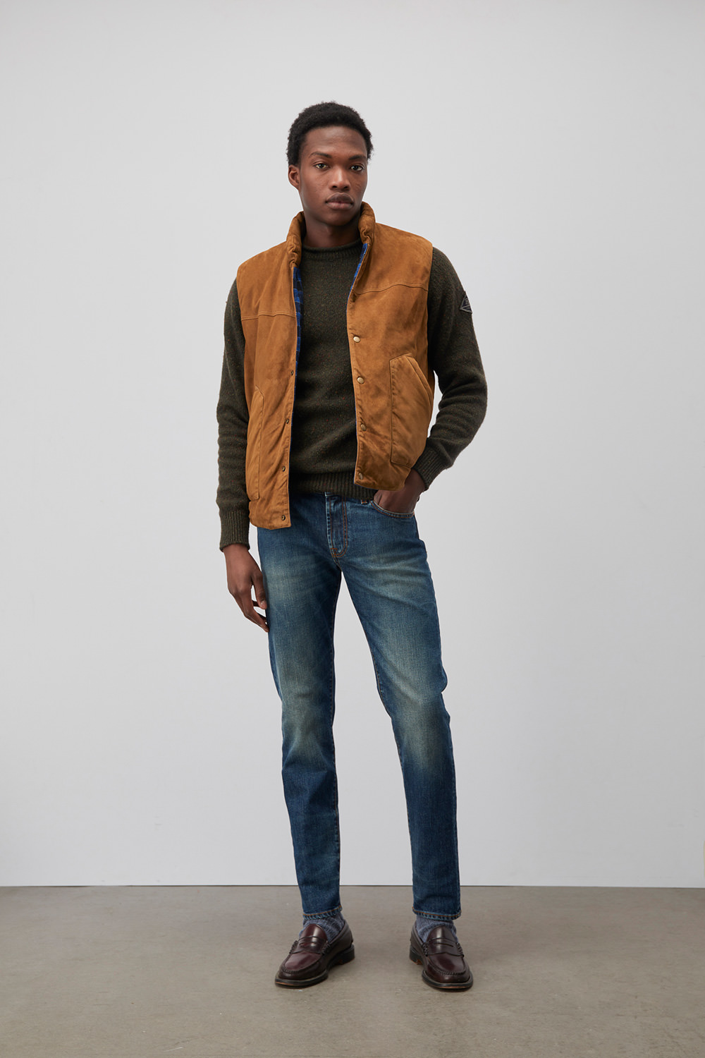 Jeans and vest outfit on sale mens