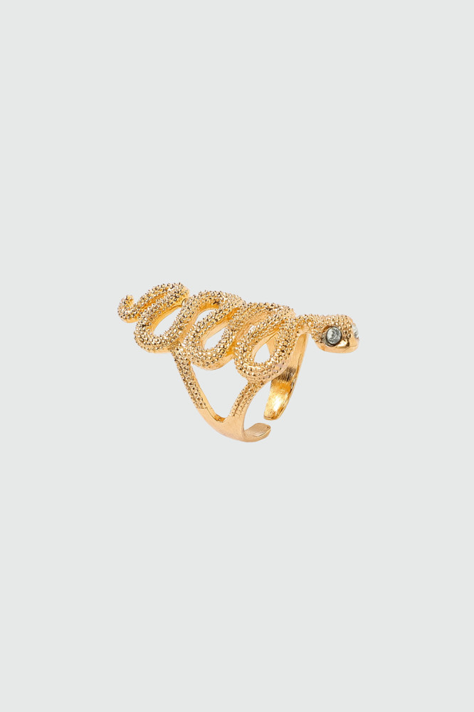 MIDDLE FINGER SNAKE RING