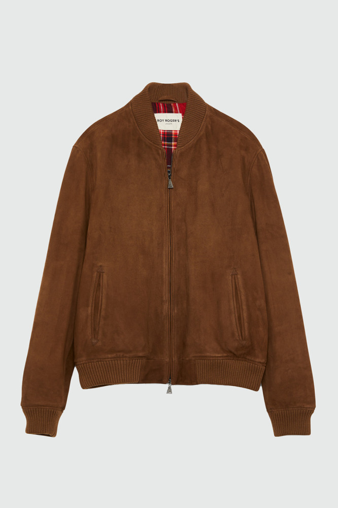 BOMBER JACKET IN SUEDE LEATHER