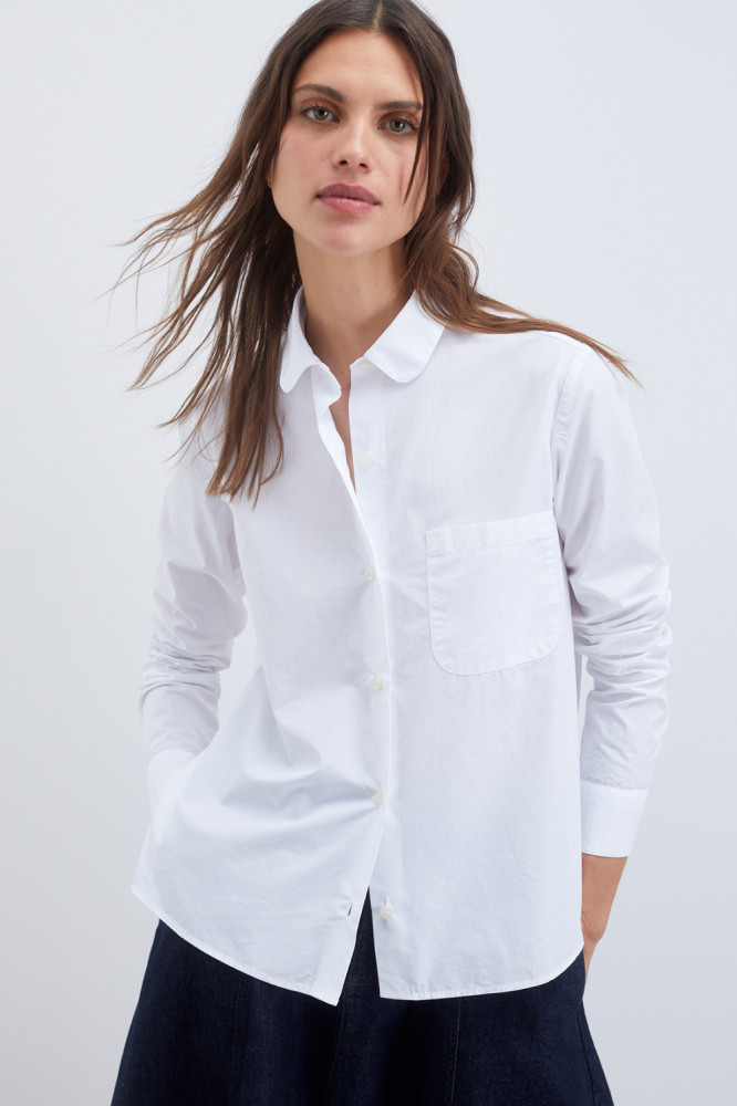 TINY WASHED POPLIN SHIRT