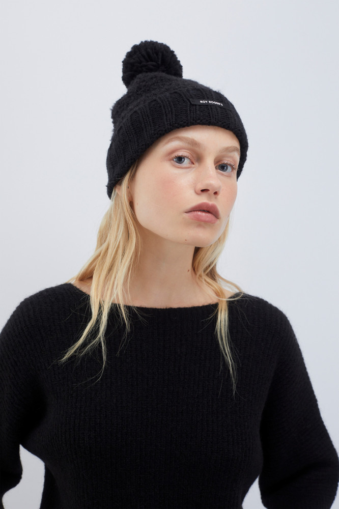 POM-POM BEANIE HAT 