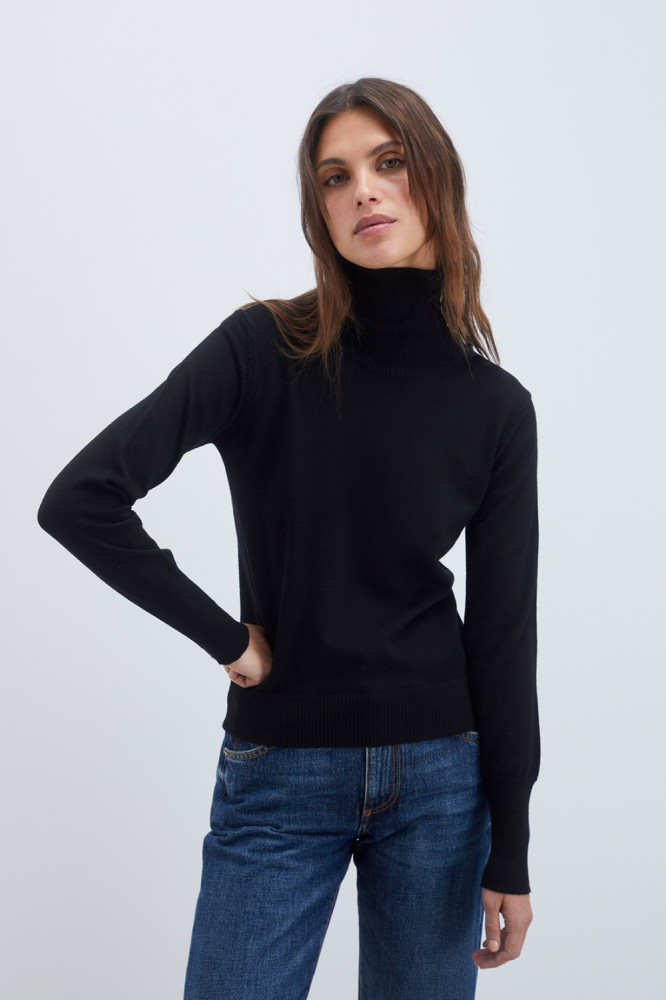 TURTLE NECK SWEATER IN VIRGIN WOOL