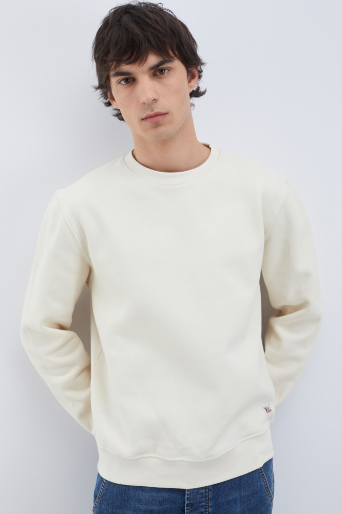 BRUSHED CREW NECK SWEATSHIRT 