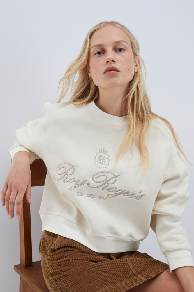 CREW NECK SWEATSHIRT WITH EST 1952 EMBROIDERY