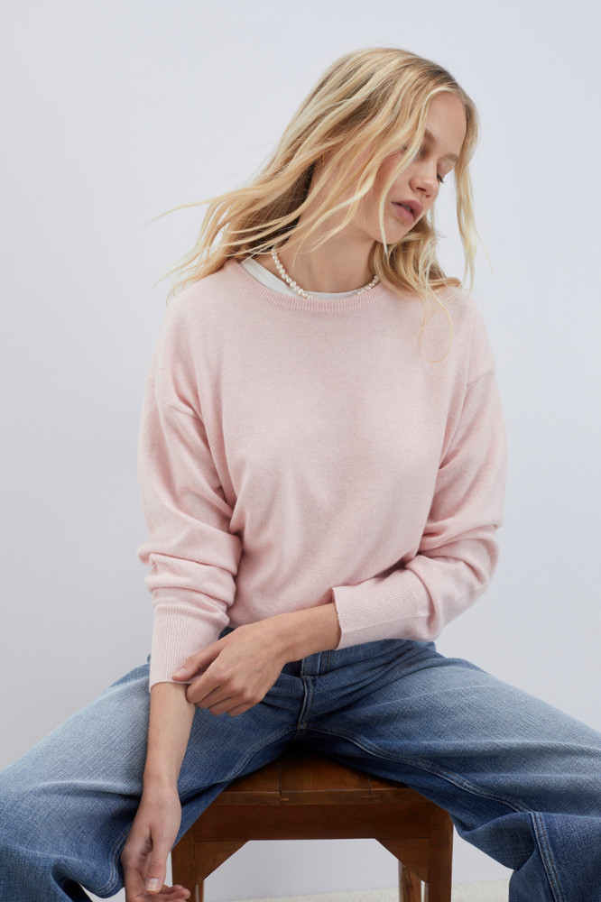 MAGLIA GIROCOLLO IN LANA E CASHMERE