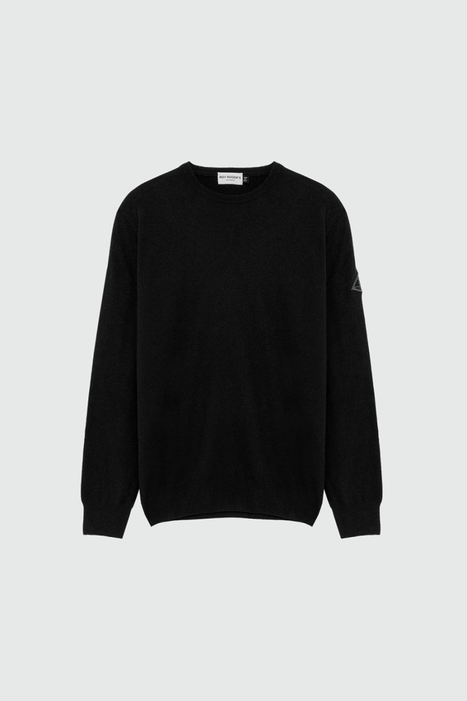 CREW NECK SWEATER IN FIN.12 CASHMERE AND WOOL