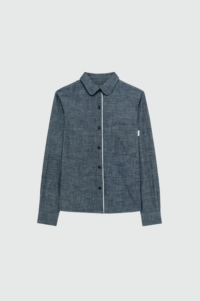 SHIRT TINY WOMAN JAP SELVEDGE CHAMBRAY RINSE