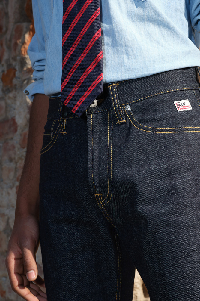 Cult Wide SELVEDGE BAR ROY ROGER'S Denim Jap Raw