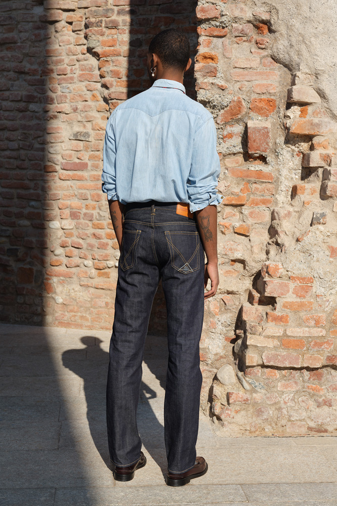 Cult Wide SELVEDGE BAR ROY ROGER'S Denim Jap Raw