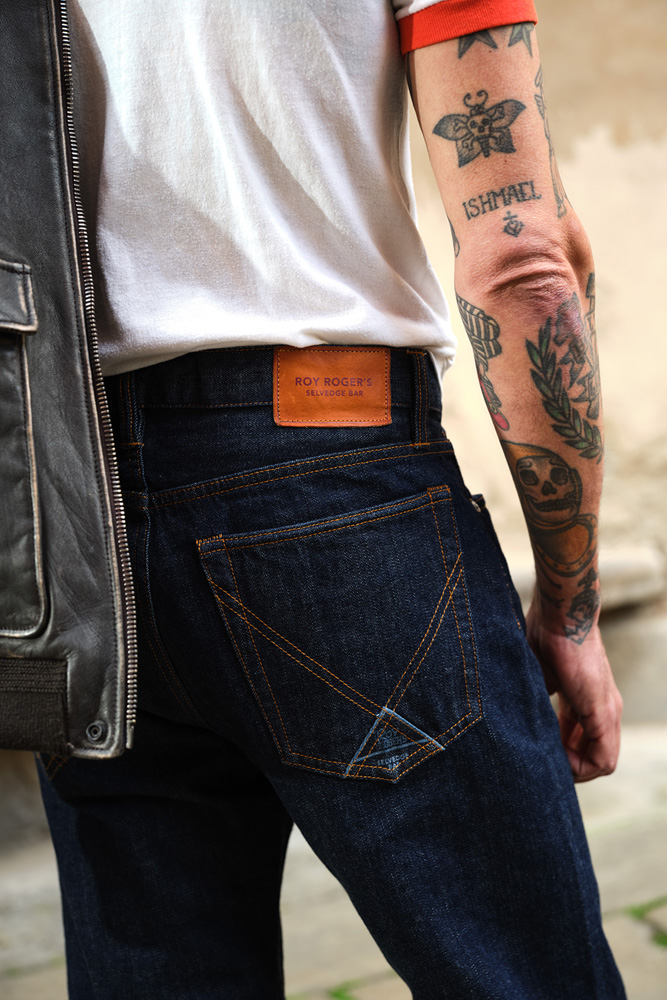 Cult Wide SELVEDGE BAR ROY ROGER'S Denim Jap Rinse