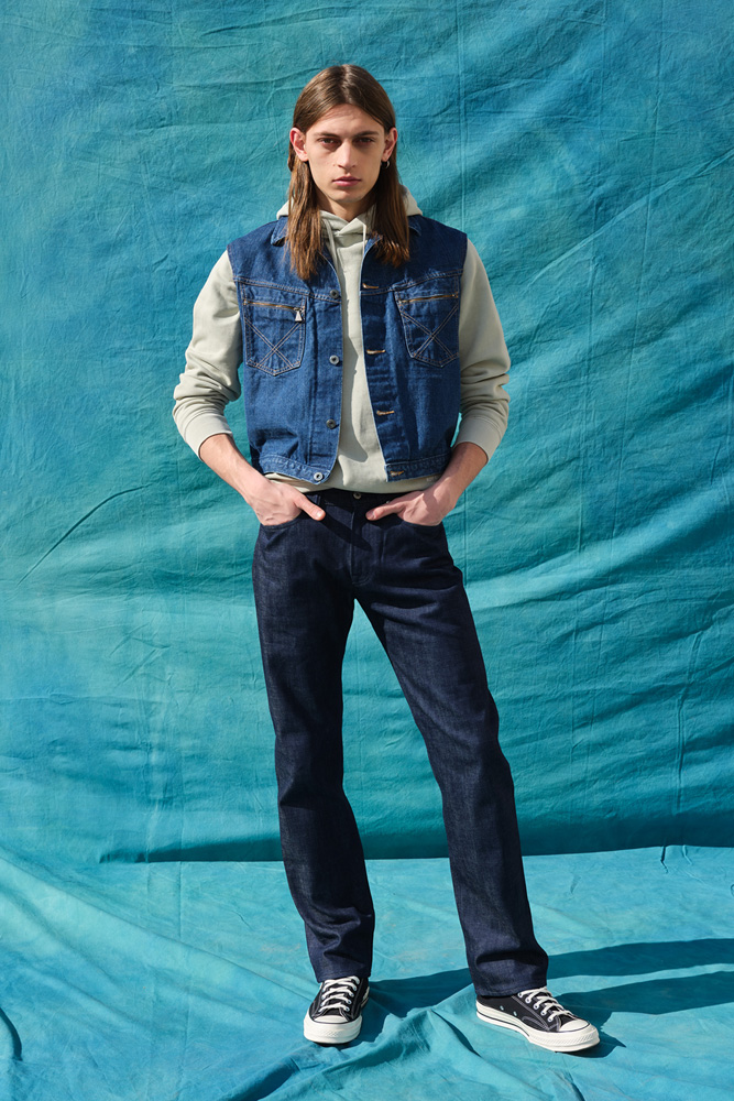 Cult Wide SELVEDGE BAR ROY ROGER'S Org. Denim Raw