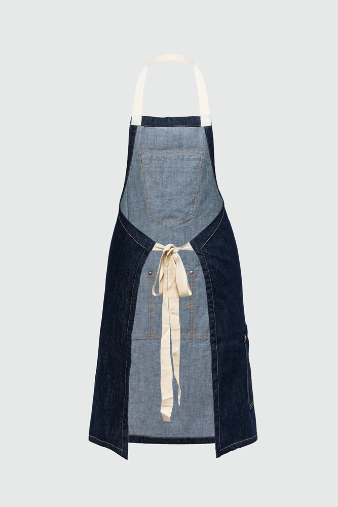 WASHED DENIM APRON