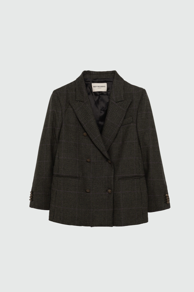 PRINCE OF WALES DOUBLE-BREASTED BLAZER 