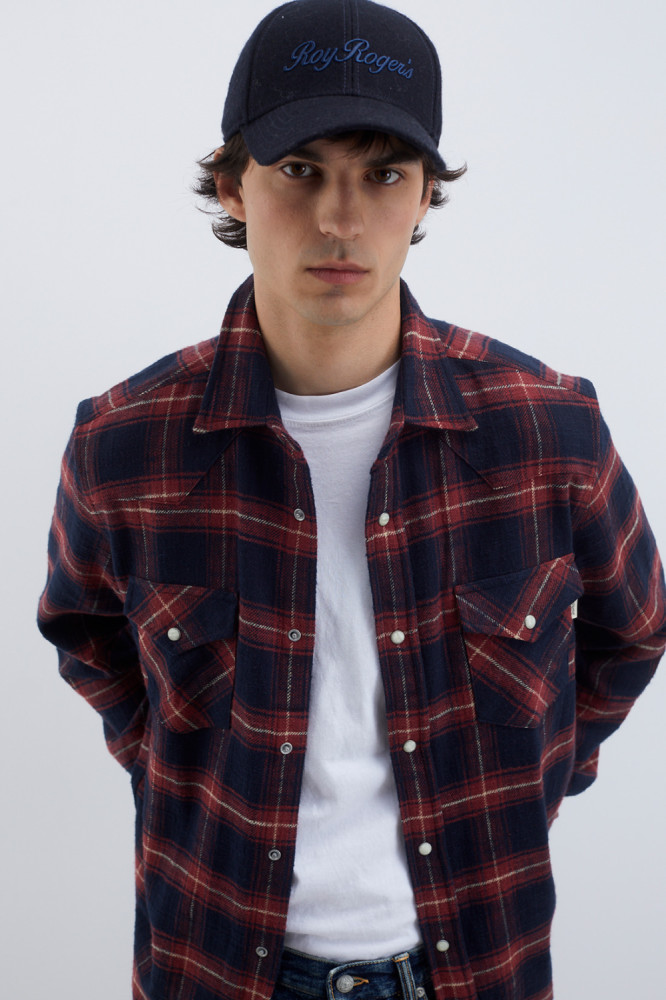 MARTIN CHECK PRINT WASHED MARTIN SHIRT