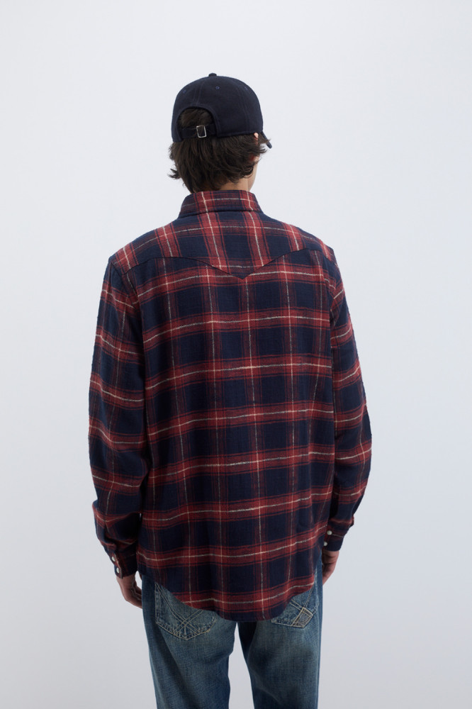 MARTIN CHECK PRINT WASHED MARTIN SHIRT