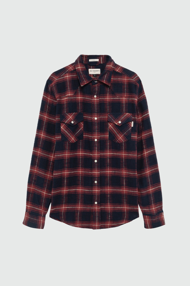 MARTIN CHECK PRINT WASHED MARTIN SHIRT