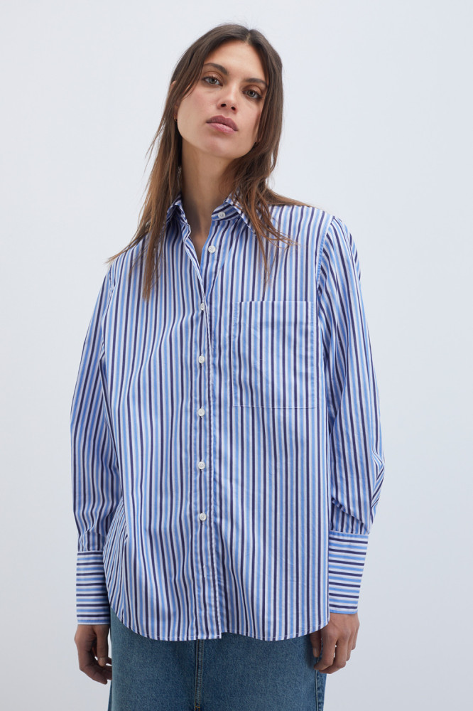 CAMICIA MIMI POPELINE STRIPE