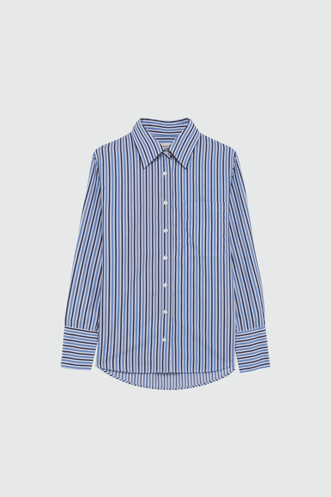 MIMI POPLIN STRIPE SHIRT